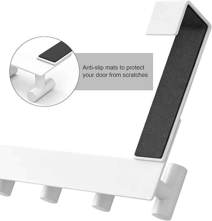 PMMASTO Over The Door Hooks, Fits 1-3/4" Thick Door No Drill Hooks - Image 7