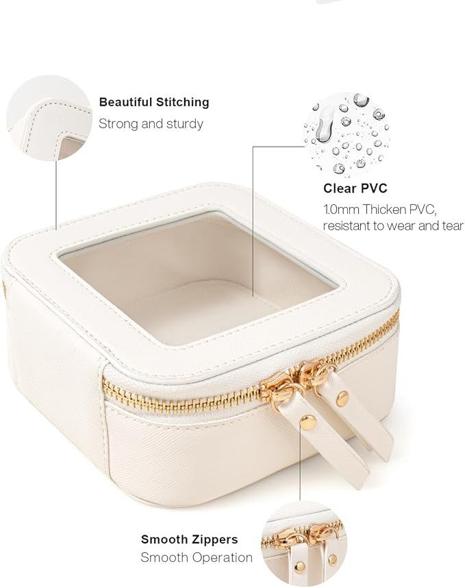 Travel Clear Makeup Bag Set, TSA Approved Cosmetic Bag Case - Image 4