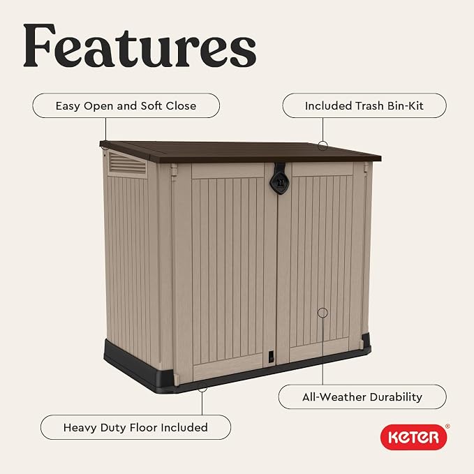 Keter Store-It-Out MIDI Outdoor Resin Storage Shed – Weather-Resistant - Image 4