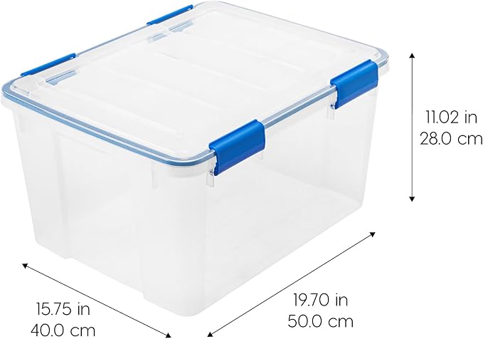 IRIS USA 2-Pack 44 Qt Storage Bins - Image 2