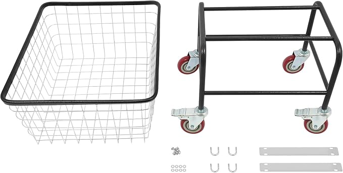 Steel Wire Laundry Cart, Wire Laundry Basket Cart - Image 9