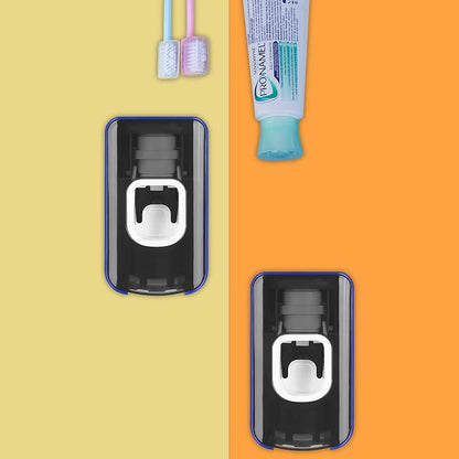 2 Slot Toothbrush Holder and Toothpaste Dispenser Wall Mounted, Automatic - Image 5