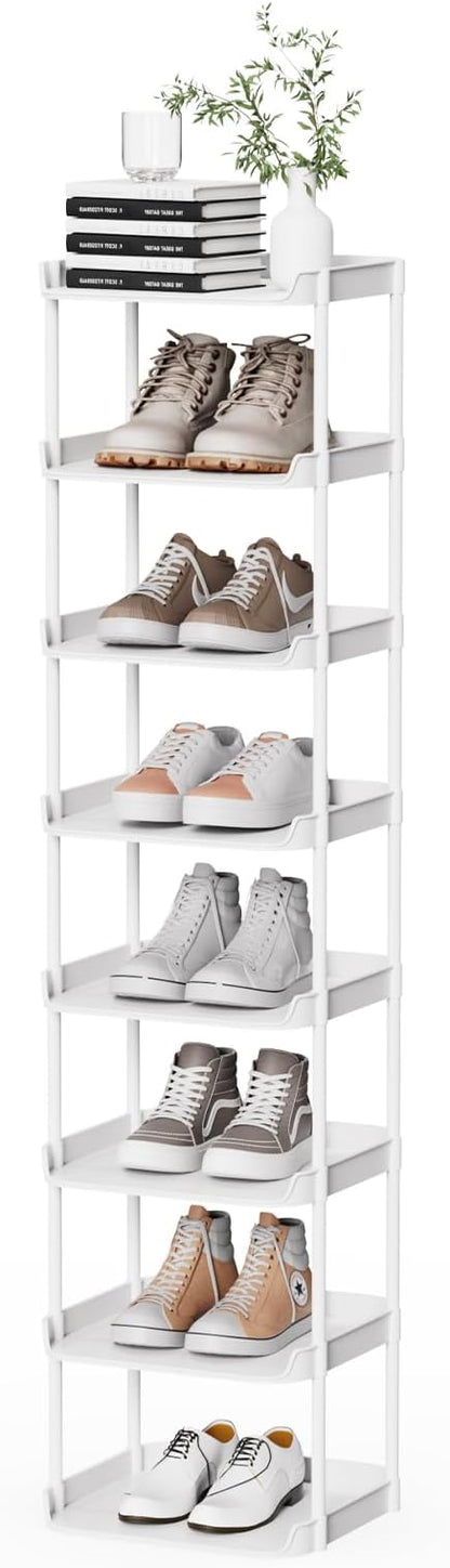 Narrow Shoe Storage Rack, Compact Single Shoerack Stand by StorageOrganizersforHome