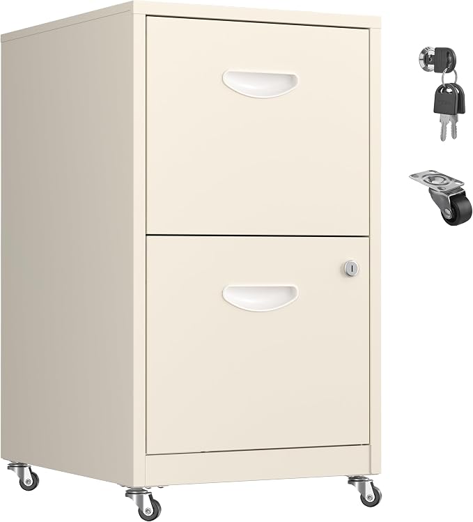 2 Drawer Mobile File Cabinet by MetalMax