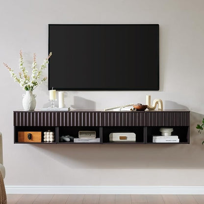 Floating Nightstand with Fluted Drawer - Image 6