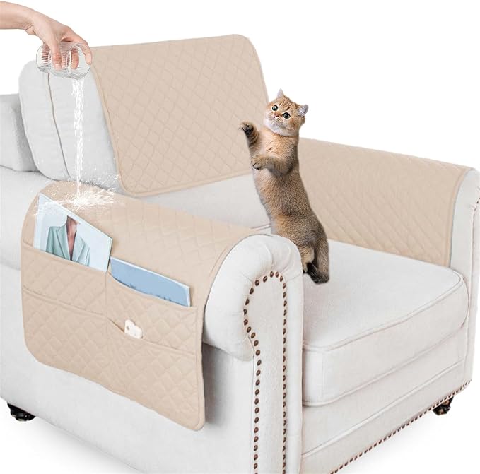 Waterproof Sofa Armrest Cover Headrest Cover by ZGDDPZA