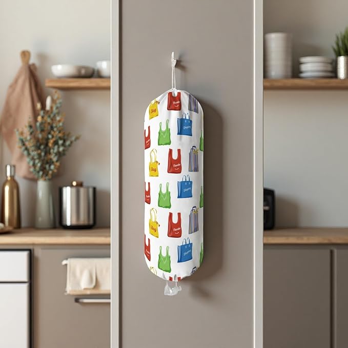 Plastic Bag Holder Wall Mount Grocery Bag Holder - Image 3