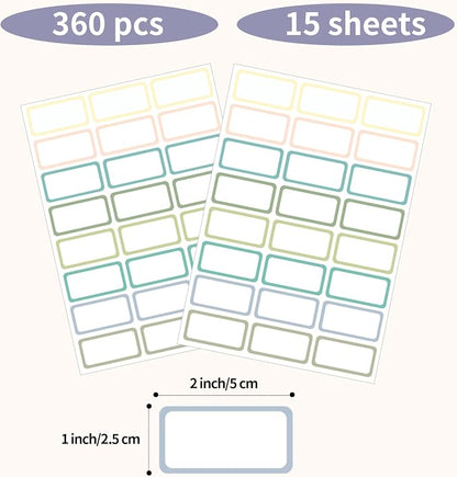 STARLIBOO Removable Labels, Removable Colored Labels Stickers, Self-Adhesive - Image 3