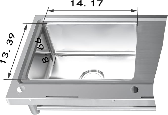 Qian Kun Free Standing 39.3 * 19.7 * 35.4 Left Single Bowl Outdoor Kitchen Sink - Image 3