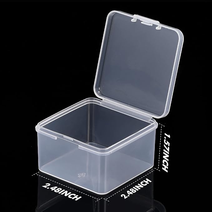 Jetec 6 Pieces Mini Plastic Clear Beads Storage Containers Box - Image 2