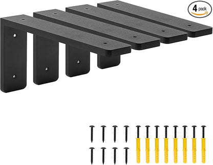 8"x 4"Shelf Brackets, L Shelf Brackets, die-cast Formation, Vertical Angle by Picesa