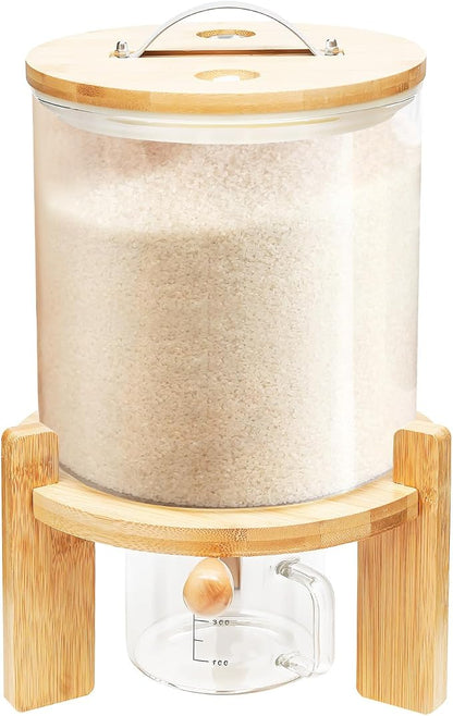 1.32gal Glass Rice Dispenser by CeRaBuRET