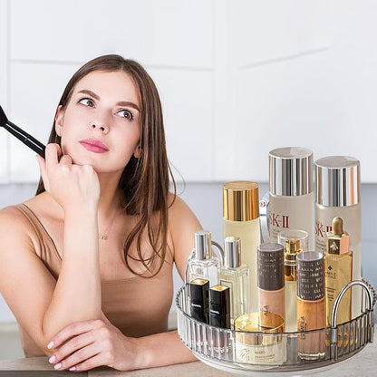 Rotating Makeup Organizer for Vanity, Spinning Cosmetics Storage for Bathroom - Image 8