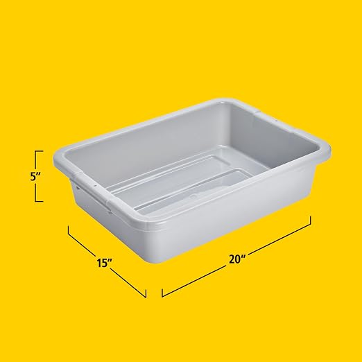 Rubbermaid Commercial Products Standard Bus/Utility Box, 4.6-Gallon, Heavy Duty - Image 4