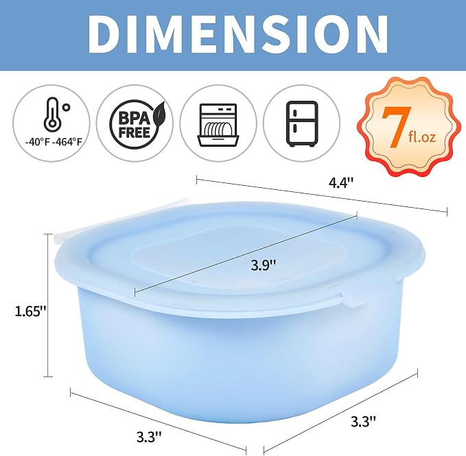 Silicone Cheese Container for Refrigerator, Snack Food Storage Container Box - Image 2
