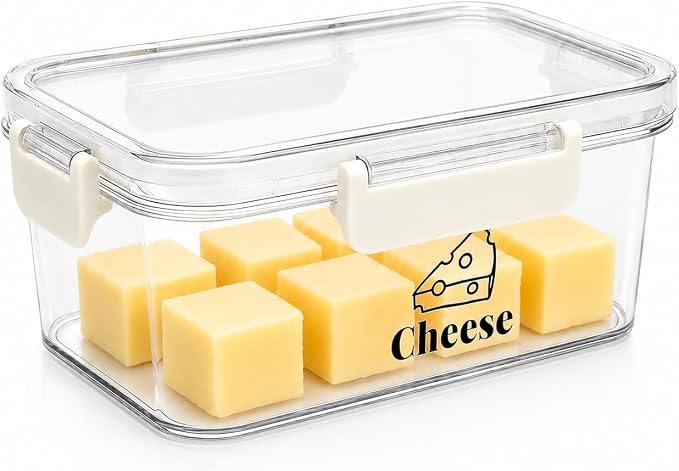 Cheese Container for Refrigerator, BPA-Free Deli Meat Storage Containers by Unknown