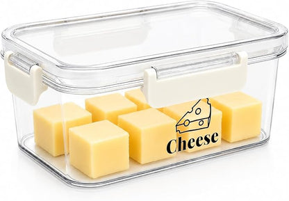 Cheese Container for Refrigerator, BPA-Free Deli Meat Storage Containers by Unknown