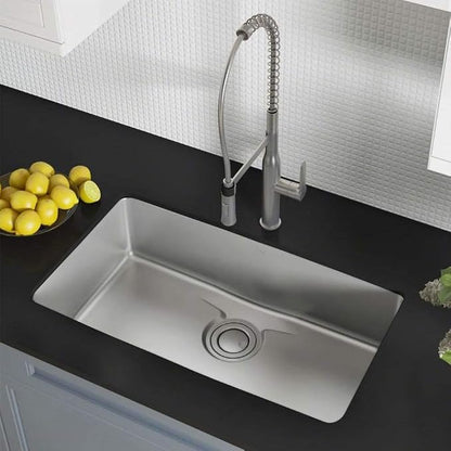 KRAUS Dex 33-inch Undermount 16 Gauge Stainless Steel Single Bowl Kitchen Sink - Image 3