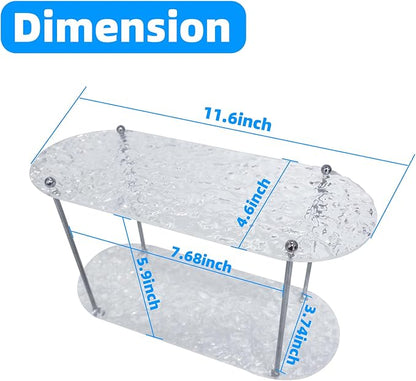 Benkyo 2 Tier Bathroom Vanity Organizer Countertop Shelves Makeup Counter Shelf - Image 3