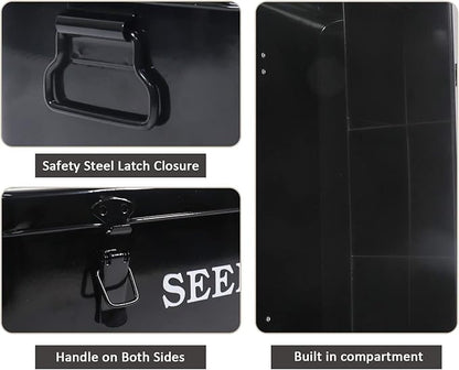 Seed Storage Box Metal Seed Container Seed Packet Storage Organizer, Seed - Image 2