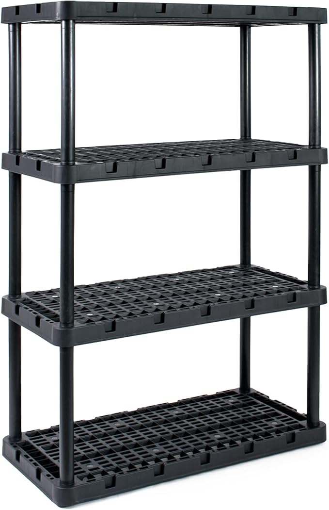 Gracious Living 4 Shelf Unit, Heavy-Duty Shelving Storage Rack by GraciousLiving