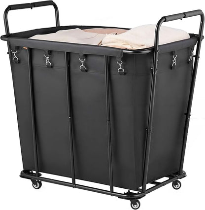 VEVOR Laundry Cart, Rolling Grocery Utility Cart by VEVOR