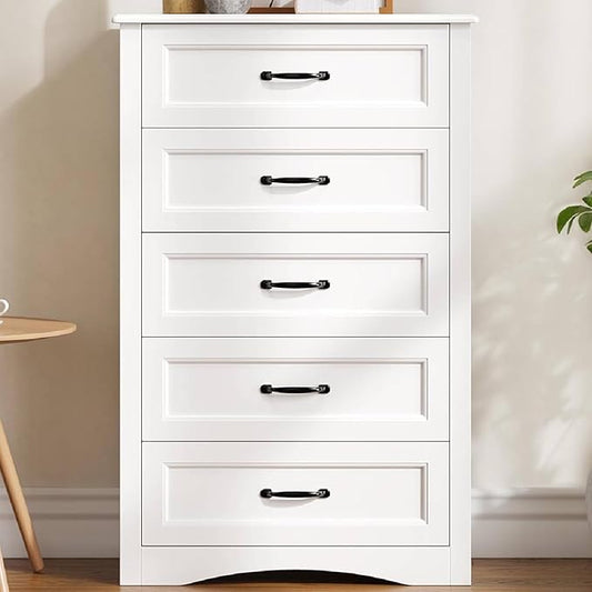 Gizoon 5 Drawer Dresser, 43.3" Large Capacity Storage Cabinet by Gizoon