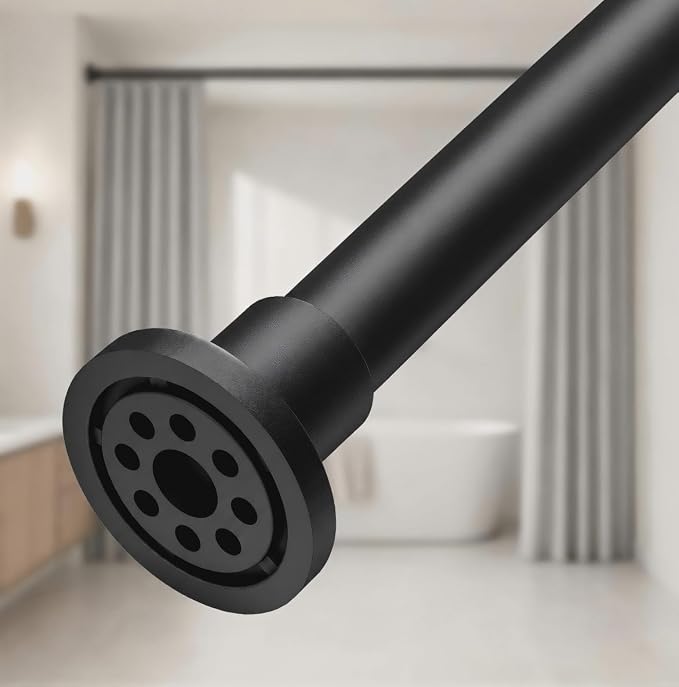 ALLZONE Heavy Duty Tension Shower Curtain Rod 42-83 Inches by ALLZONE