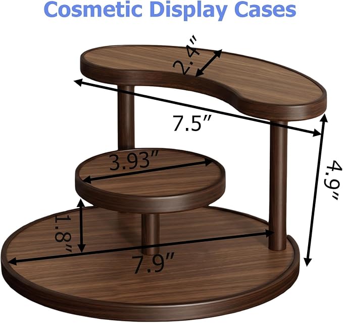 GDQ Wooden Display Organizer Stand, Perfume Organizer, Tea Set, Open Design - Image 5