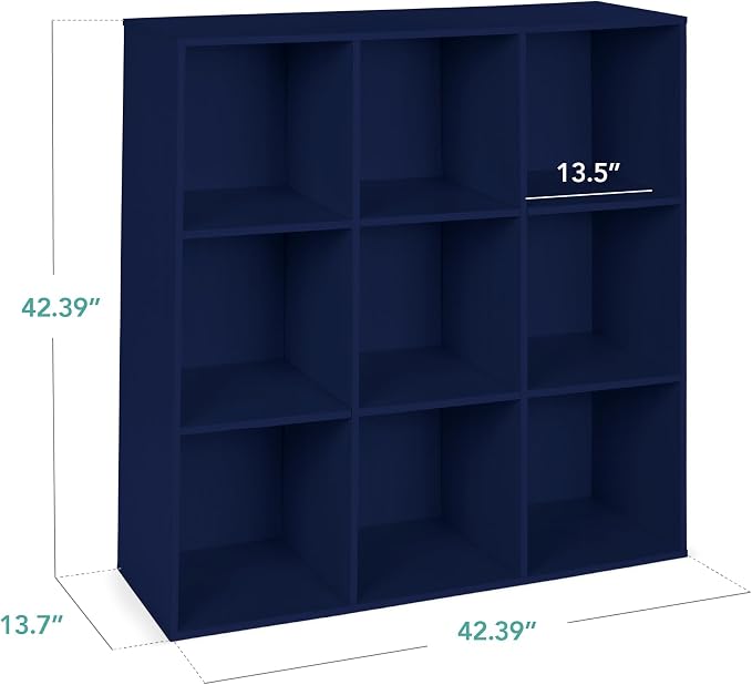 Best Choice Products Kids Bookcase 9-Cube Storage Organizer, 13.5in Shelf - Image 2