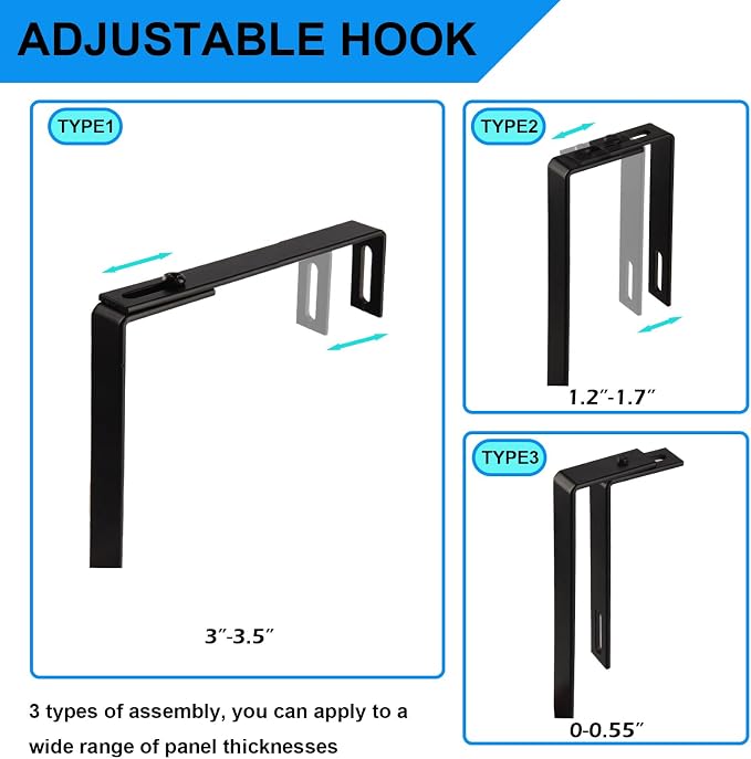 6-Tier Hanging File Organizer Office Cubicle Accessories - Image 5