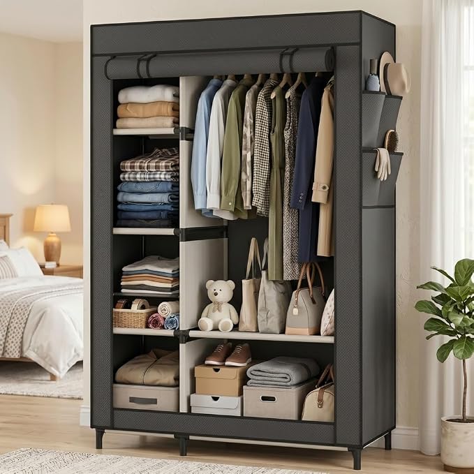 Calmootey Portable Closet Organizer, Space-Saving Storage System - Image 4