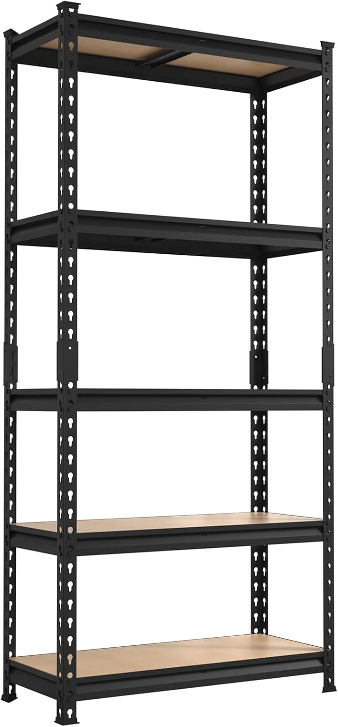 Big RED Storage Shelving Unit, 5-Tier Adjustable Storage Shelves, Heavy Duty by BIGRED