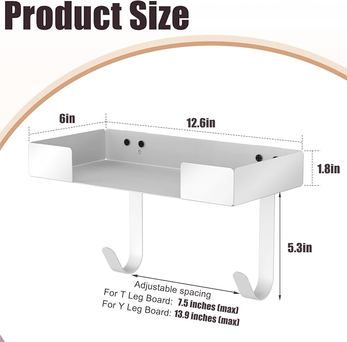 Ironing Board Hanger, Ironing Board Holder Wall Mount, Iron Board Wall Mount - Image 7