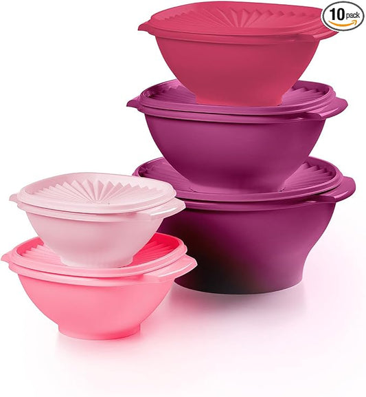 Tupperware Heritage Collection, New 10 Piece Food Storage Container Set in by Tupperware