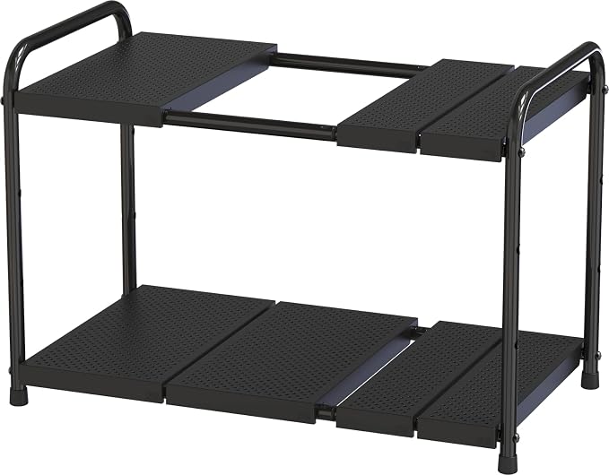 Deco Brothers Under Sink 2 Tier Expandable Shelf Organizer by DecoBrothers