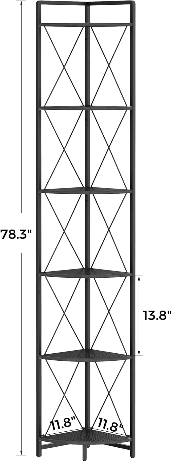 6 Tier Corner Shelf Stand, Plant Stand Display Shelf - Image 2