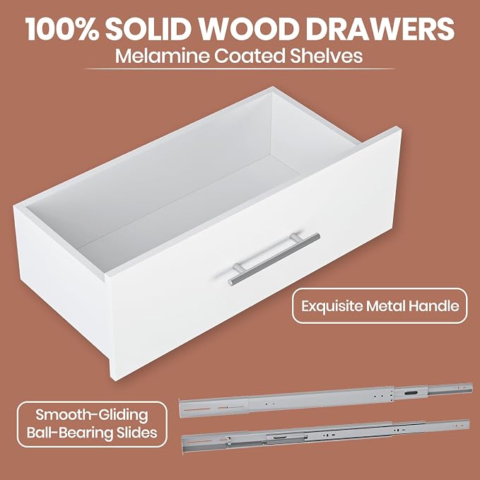 4-Drawer Stackable Storage Organizer Unit - Image 3