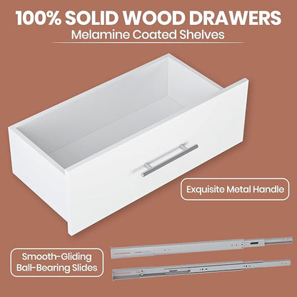 4-Drawer Stackable Storage Organizer Unit - Image 3