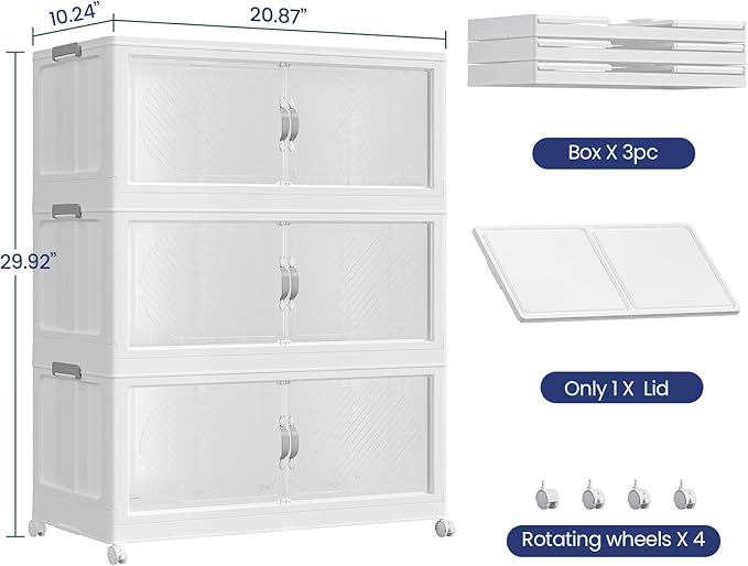 180QT Extra Large Stackable Storage Bins - Image 2