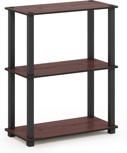 Furinno TURN-S-TUBE Storage Shelves, 3-Tier Book Shelf, Corner Shelf, Toolless - Image 6