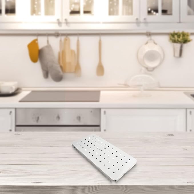 Storage Pegboard for Wall Organization, 14.2" X 7.1" Magnetic-Friendly Steel - Image 2