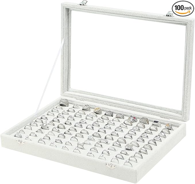 Coward Ring Organizer Jewelry Tray Box by FocusOnJewelryDisplay15yrs