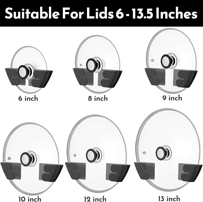 Universal Adjustable Pot Lid Organizer - Image 2