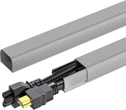 Yecaye 142in Wall Cord Hider for 2-3 Cords, On-Wall Cord Cover Channel by Yecaye