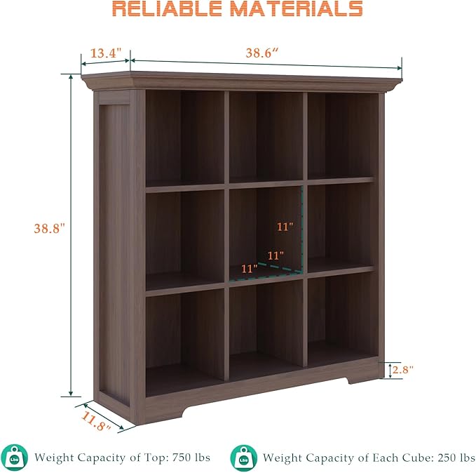 Cube Shelf Bookcase with Base - Image 3