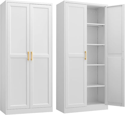 Steeloong 71"Metal Pantry Storage Cabinet by Steeloong