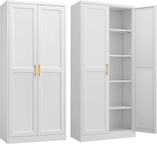 Steeloong 71"Metal Pantry Storage Cabinet by Steeloong