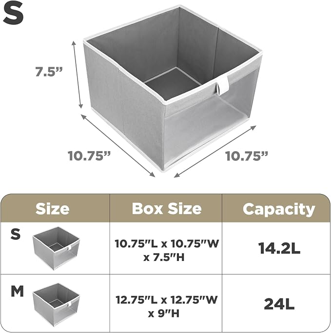 Linen Closet Organizers and Storage, Closet Storage Bins Basket Organizer - Image 6