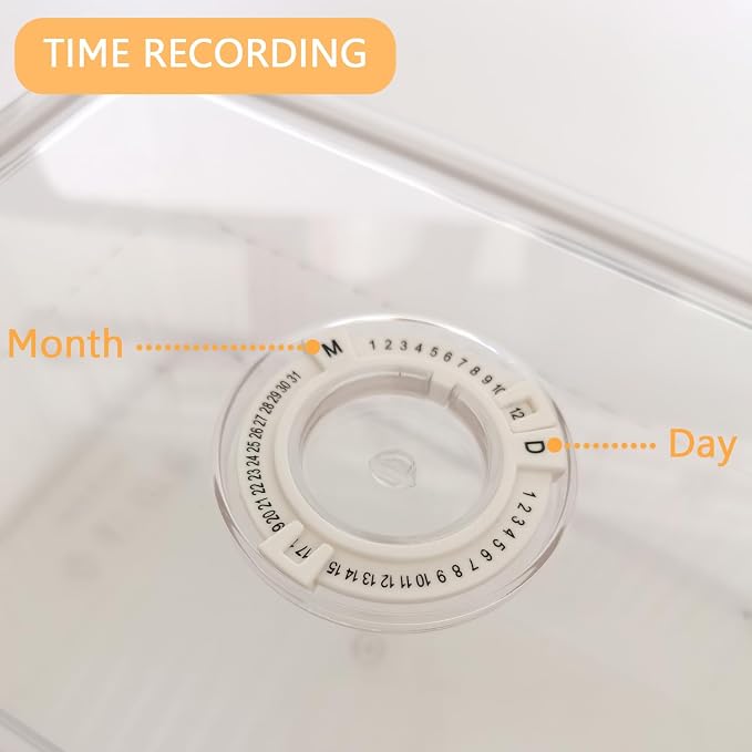 Cheese Container with Airtight Lid and Time Recording - Image 3